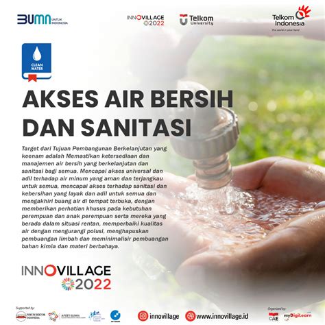 Sustainable Development Goals SDGs Akses Air Bersih Dan Sanitasi Innovillage