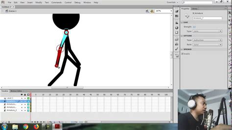 Tutorial Animasi Pemula Membuat Stickman Berjalan Ke Depan Adobe