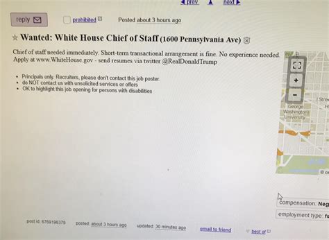 Spotted on the Washington DC craigslist : r/PoliticalHumor