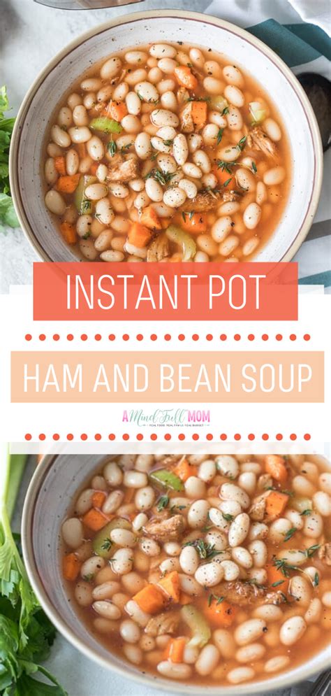 Instant Pot Ham And Bean Soup Recipe Ham And Bean Soup Ham And