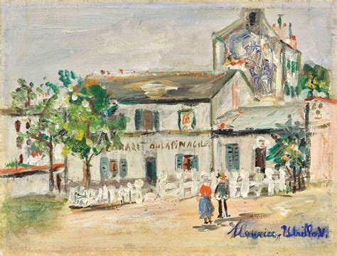 Maurice Utrillo Le Lapin Agile Olio Su Tela Asta Arte Moderna