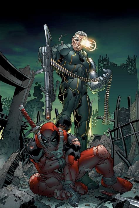 Cable Vs Deadpool By Patrick Zircher Marvel Comics Art Marvel