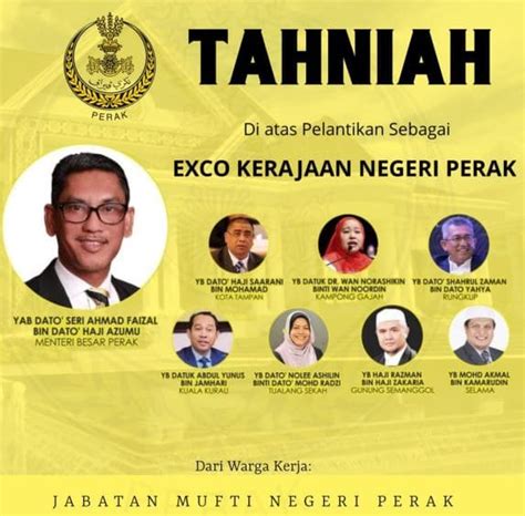 Senarai baharu anggota majlis mesyuarat kerajaan negeri kedah yang akan mengangkat sumpah isnin ini sudah mendapat perkenan jemaah pemangku sultan. Pelantikan Exco Perak