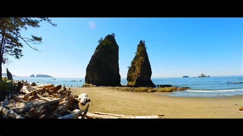 La Push Rialto Beach Olympic Peninsula Washington State Usa Youtube