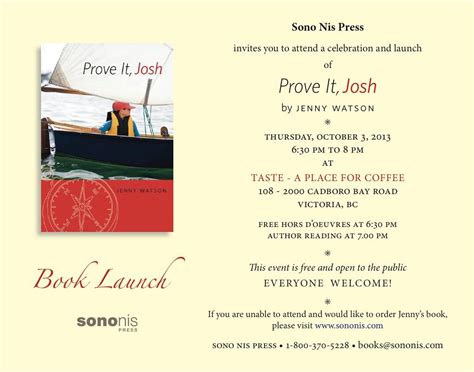 Book Launch Invitation Template