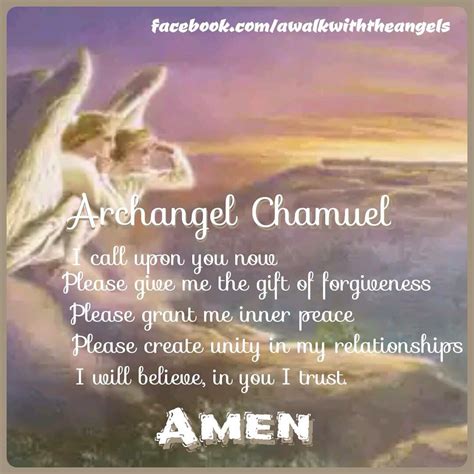 Archangel Chamuel Prayer Archangel Prayers Archangels Angel Prayers