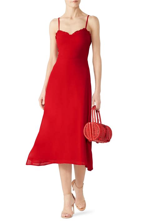 Cherry Red Cassandra Dress By Reformation For 35 Rent The Runway