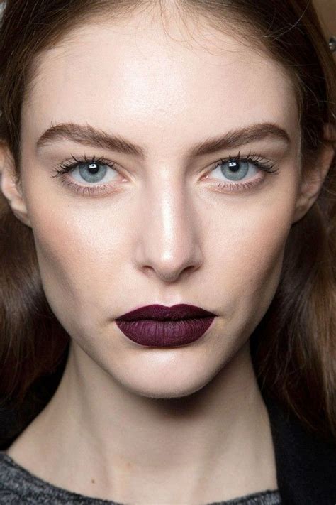 Deep Purple Lips Lipstick Beauty Makeup Classic Goth Makeup