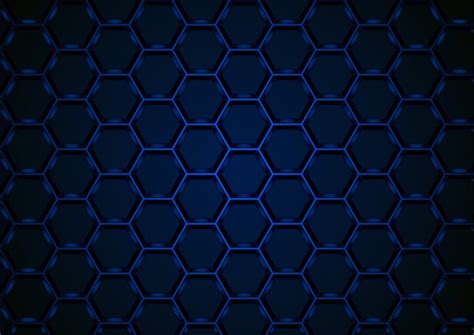Premium Vector Blue Hexagonal 3d Mesh Background