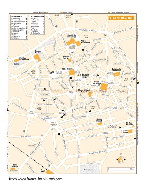 Map of AixenProvence  Aix en provence, Provence, France map