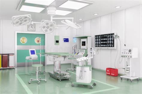 Modern Operating Theatre Stock Photo Image Of Light Equipment 5166204