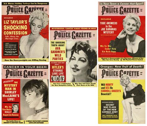 The National Police Gazette The Leading Illustrated Sporting Journal In The World 5 Issues By