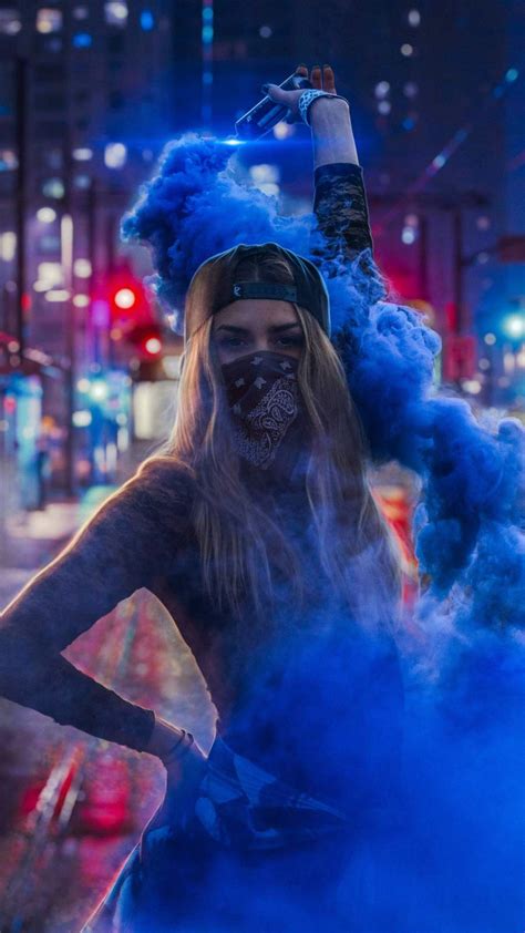 Hd wallpapers and background images. Blue Smoke Girl iPhone Wallpaper - iPhone Wallpapers ...