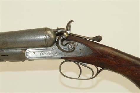 Engraved Colt Model 1878 Double Barrel Hammer Shotgun Antique023