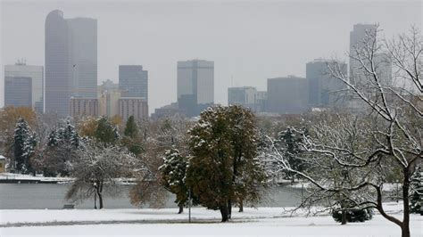 Denver Co To See First Official Snow Of The Season Today Up To 4