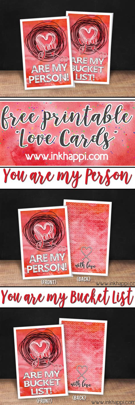 Free Printable Love Cards That Wed All Love To Recieve Inkhappi