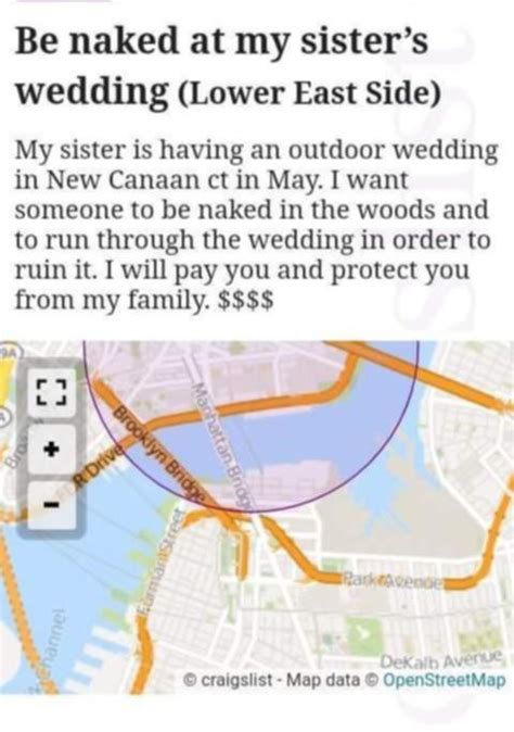 Reddit Users React To Brother S Bizarre Nude Ad For Sisters Wedding