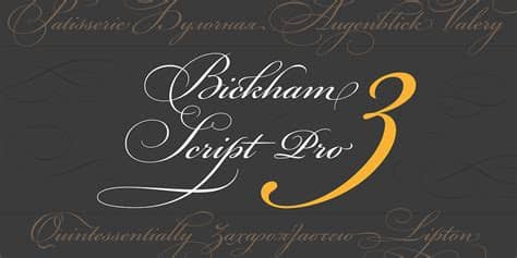 (cookies must be enabled in your browser.) Bickham Script Pro 3 - Typographica