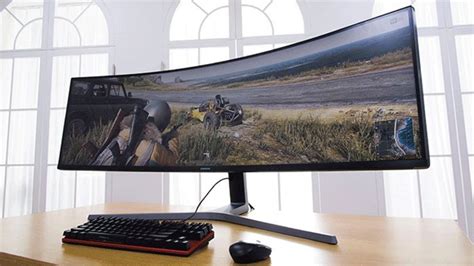 When you view your computer monitor, you're typically sitting just a couple of feet away. Samsung CHG90 49-Inch Curved Ultrawide Monitor