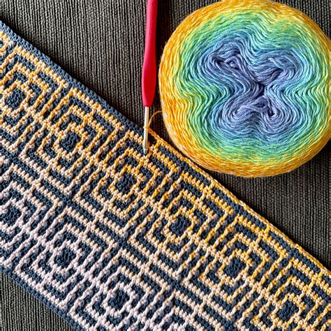 Mosaic Illusion Blanket Pattern By Melanie Payne Crochet Square