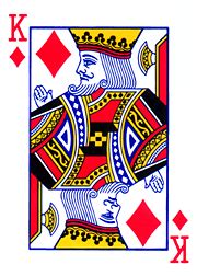 This happy card, taken in isolation, means: king of diamonds - Wiktionary