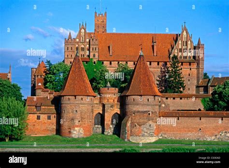 Malbork Castle Formerly Marienburg Castle The Seat Of The Grand