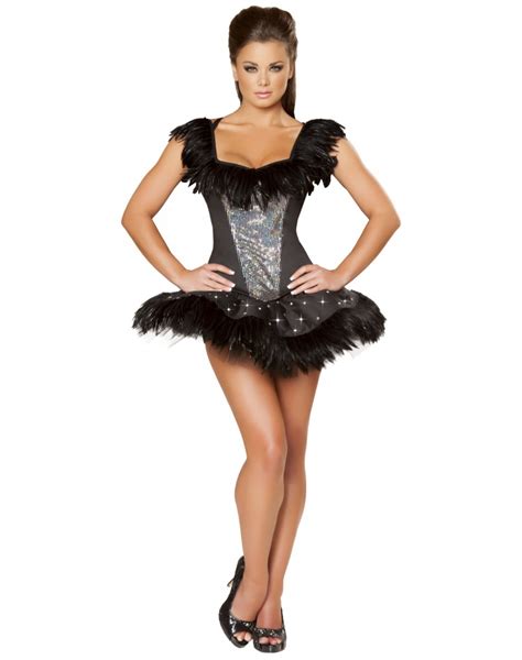 Sexy Black Swan Adult Halloween Black Swan Costume