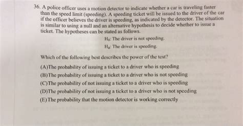 Escort ixc radar detector saves me from speed traps and tickets multiple times. Solved: 36. A Police Officer Uses A Motion Detector To Ind ...