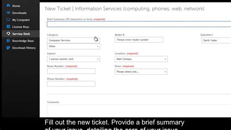 How To Submit A Helpdesk Ticket Youtube