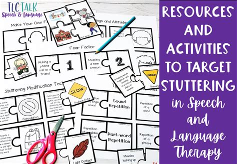 Resources And Activities To Target Stuttering In Speech And Language