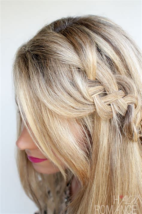 Drop the right section and let it hang loose. Hairstyle tutorial - four strand braids and slide up braids - Hair Romance