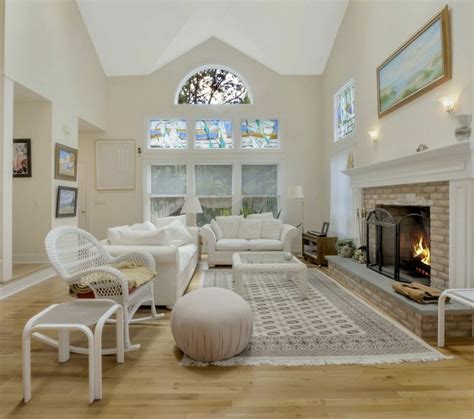 The Cathedral Ceiling And Open Floor Plan Create A Light And Bright
