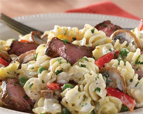 For dressing, add 1/4 cup water, green onion, sugar and sesame oil to remaining marinade; Bleu Cheese & Beef Pasta Salad | The Association for ...