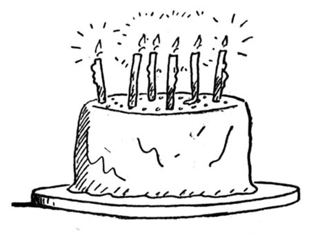 birthday cake for coloring - kamaci images - Blog.hr