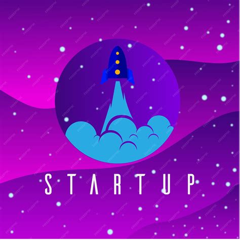 Premium Vector Start Up Logo With Rocket Launch Icon