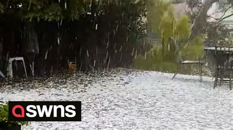 Melbourne Hit With Severe Storms Causing Heavy Rainfall And Hail On