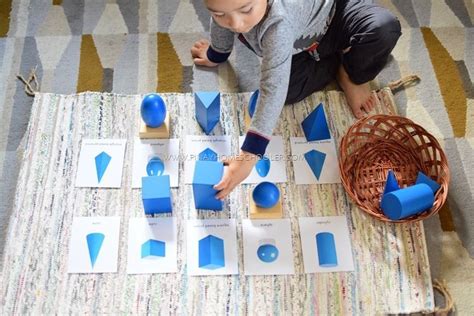 Using The Montessori Geometric Figures To Learn About 3d Objects Kids