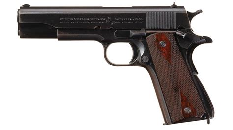 Us Colt 1911a1 Pistol Sears Inspected Blue Finish Rock Island Auction