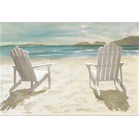 Find the perfect adirondack chair beach stock photos and editorial news pictures from getty images. Two Adirondack Chairs on Sandy Beach Coastal Painting Blue ...