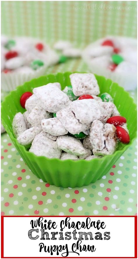 Christmas puppy chow recipe ingredients: White Chocolate Christmas Puppy Chow | Recipe | Puppy chow ...