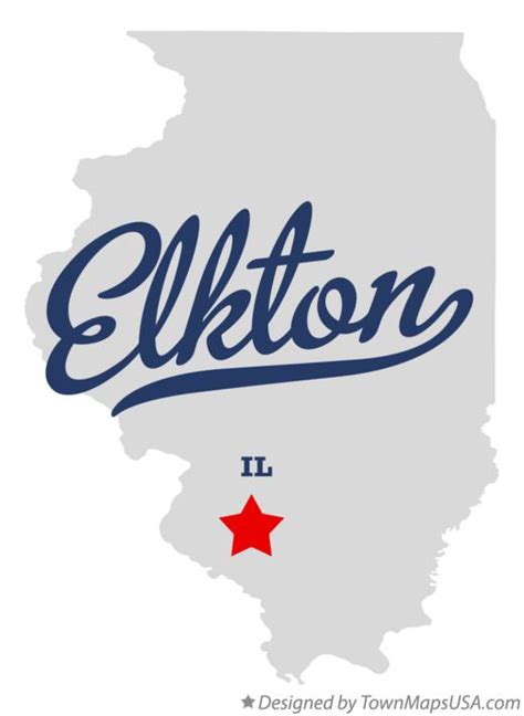 Map Of Elkton Il Illinois