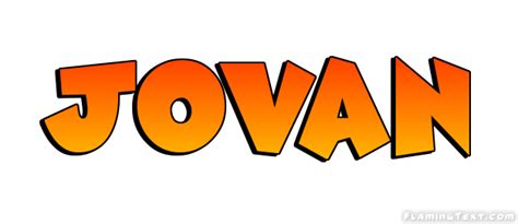 Jovan Logo Free Name Design Tool From Flaming Text