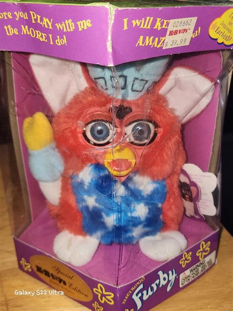 1999 Furby K B Toys Special Edition Statue Of Liberty Sealed Nib Box