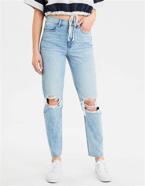 Mom Jean Womens Ripped Jeans Mom Jeans Ripped Fashion Pants