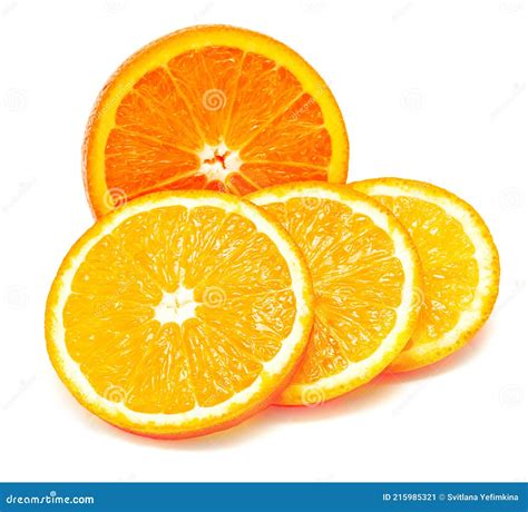 Whole Orange Fruit And His Segments Or Cantles Stock Image Image Of