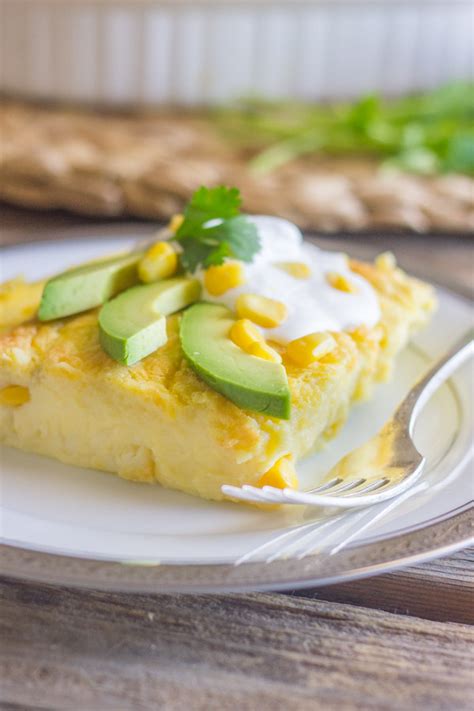 I grew up with corningware casserole dishes of all shapes and sizes (my mom still uses the same ones!), and when i moved they're proof that your casserole dish doesn't need to be fancy to get the job done. Green Chile Egg Bake Made With Greek Yogurt - Lovely ...