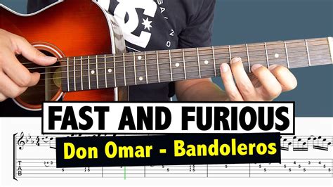 Don Omar Bandoleros Guitar Tutorial Guitar 1 Youtube