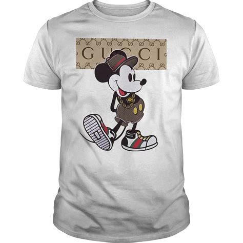 Disney x gucci honors the mom and dad of the disney character family — mickey and minnie mouse. Official Gucci Mickey Mouse Shirt - Premium Tee Shirt