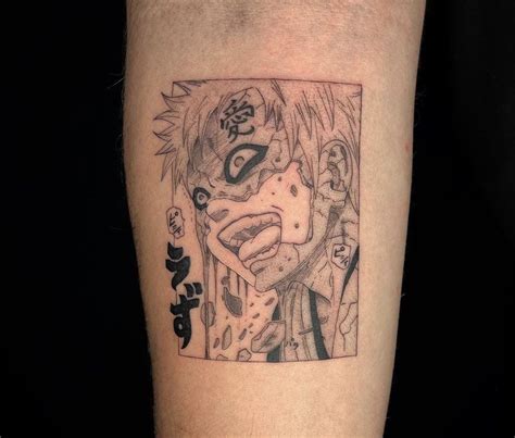 Gaara Tattoo I Tattoo Cartoon Tattoos Anime Tattoos Tattoo Styles