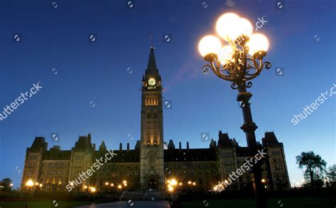 Canadian Parliament Buildings Peace Tower Ottawa Editorial Stock Photo